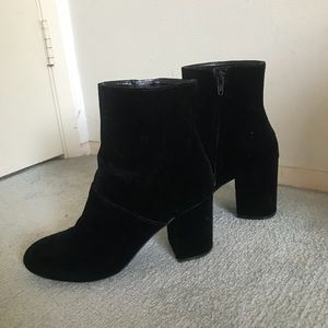 American Eagle Outfitters Shoes - Black Suede High Ankle Booties American Eagle Outfitters Shoes - Black Suede High Ankle Booties